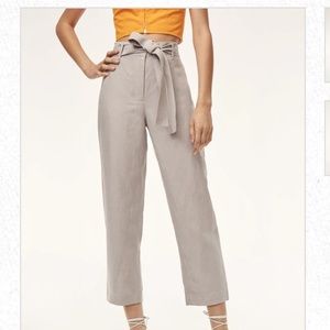 Aritzia Wilfred Tie-Front/Jallade Pant Linen